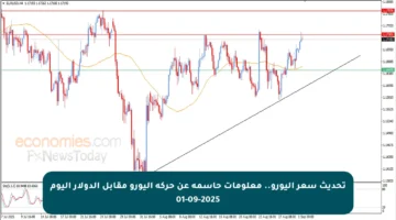 تحديث سعر اليورو.. معلومات حاسمة عن حركة اليورو مقابل الدولار اليوم 01-09-2025